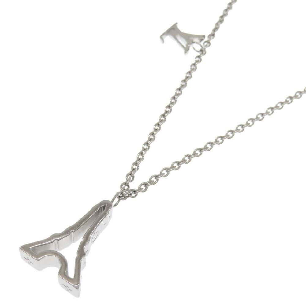 LOUIS VUITTON Silver Necklace - Picture 1 of 7
